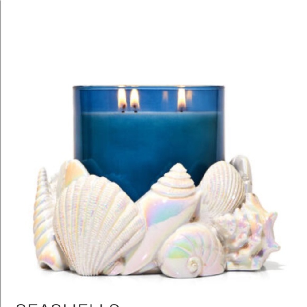 SEASHELLS
3-Wick Candle Holder